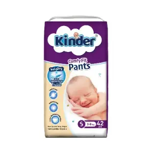 Kinder Comfy Fit Pants Diaper S (3-8 kg) 42 pcs