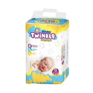 Savlon Twinkle Baby New Born Diaper Belt S Up TO 8 kg 44 pcs