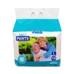 Thai Adult Pant Diaper L Waist Size 30-55 Inch 10 pcs